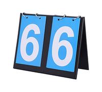 Joyzan Tabellone Segnapunti, Contatore Punteggio Sportivo 2 3 4 Cifre Portatile Flip Competizioni Sportive Scoreboard da Tavolo Capovolgi per Ping Pong Basket Badminton Tennistavolo Pallavolo Calcio
