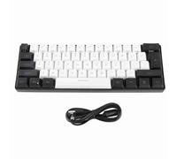 Joyzan Tastiera da Gioco Meccanica, Retroilluminata a LED Compatta 61 Tasti Mini Tastiera da Ufficio Cablata Software Luce Controllata RGB PC Ergonomica Silenziosa per Lavoro Aziendale