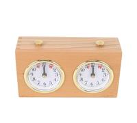 Joyzan Timer Analogico Dell'orologio degli Scacchi, Timer di Scacchi Meccanici con Dialosi di Lettura Facili da Lettura Concorso Internazionale Count Down Tool Down Portable Wooden
