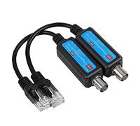 Joyzan Trasmettitore di Rete IP, 1 CH Coassiale Ricevitore Extender Passivo Ethernet Over Coax RG59 Convertitore Video Balun Ricetrasmettitore Cavo Digitale per Sistema Telecamere IP NVR Coppia