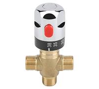 Joyzan Valvola Miscelatrice Termostatica, Miscelatore Termostatico Temperatura Acqua Bacino Controllo Termostato Connessioni Maschio 1/2 NPT Per Calda Fredda Doccia Sistemi Scaldabagno Energia Solare