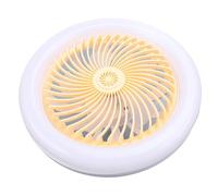 Joyzan Ventola a Soffitto con Leggero Profilo a Basso Profilo Retrattile a Filo Reversibile Moderno a LED a Lama Senza Lama Invisibile Dimmable Remote Control di 3 Colori a 3 Colori (Giallo)