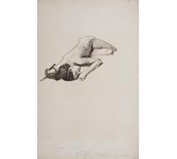Józef Mehoffer 1898 - Poster di studio per la figura di Santa Barbara