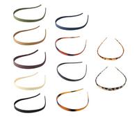 JOZMMZEOOA 11 fasce per occhiali da sole, senza pressione, comode, senza mal di testa, in plastica, a zigzag, alla moda, skinny, antiscivolo, per capelli, pettini per capelli, per donne con occhiali