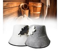 JOZMMZEOOA 2 Pezzi Cappello da Sauna,Feltro Cappello Sauna Accessori Sauna Donna Uomo Cappello Sauna Regolabile Cappello Sauna Riutilizzabile Prolunga Tempo Della Sauna,per Gli Amanti Della Sauna