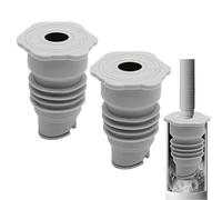 JOZMMZEOOA 2 Pz Tappo di Tenuta di Lavatrice Tubo da Scarico,45-50mm Tappo Anti Odore Lavatrice Silicone Grigio Tapp Tenuta Scarico Deodorante Chiusura Anello,per Guarnizioni Tubi Lavandini da Cucina