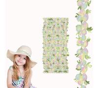 JOZMMZEOOA 4.57 Metri Passamaneria Pizzo 20mm Passamaneria Decorativa Tessuti Pizzo Merletti Pizzi Decorazioni Bordo Bordure Tessuti,per Cucito Fai Mestiere Festa Nozze Decorazioni Casa (Verde)