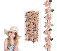 JOZMMZEOOA 4.57 Metri Passamaneria Pizzo 20mm Passamaneria Decorativa Tessuti Pizzo Merletti Pizzi Decorazioni Bordo Bordure Tessuti,per Cucito Fai Mestiere Festa Nozze Decorazioni Casa (Rosa)