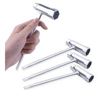 JOZMMZEOOA 4 Pezzi Motosega Set Cacciaviti Professionali, Motosega Cacciavite 13×19MM Forma a T Set Chiavi a Bussola Chiavi a Tubo Brugole Kit,per Candele di Accensione Motoseghe Tosaerba