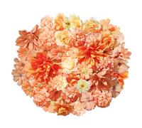 JOZMMZEOOA 40 Pezzi Fiori Finti per Decorazioni,Vari Colori Fiori Artificiali Fiorellini Bomboniere Fiori Finti da Interno per Torte Decorativi,per Fiorellini Bomboniere (Serie gialla)