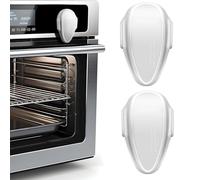 JOZMMZEOOA Blocca Forno Bambini 2 Pezzi Sicurezza Bambini Blocca 180° Ruotare Cottura Blocco Sicurezza Bambini Sulla Porta Forno,per Porte Forno Sicurezza Bambini Protezioni Manopole Fornello (Bianco)