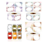 JOZMMZEOOA Etichette Adesive,750 Pezzi Etichette Barattoli Marmellata Adesive Rotolo Etichette 30 X 50 MM Etichette Autoadesive Barattoli Vetro,per Fiori Barattoli Vetro Barattoli Marmellata Buste