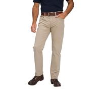 JP 1880 5-Pocket Twill Bauchfit, Garment Dyed Pantaloni, Sand, 64 Uomo