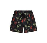 JP 1880 Badeshorts, Floral, 15cm Costume da Bagno, Nero, XXXXXXL Uomo