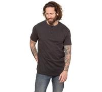 JP 1880 Basic-Henley Maglietta 1/2, Anthrazit, XXXXXXXL Uomo