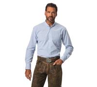 JP 1880 Camicia a Quadri JP1880 in Tradizionale Stile Tracht con vestibilità Moderna, collettino Button-Down e Maniche Lunghe, Fino alla tg. 8XL Bluestone 5XL 826587720-5XL