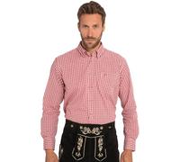 JP 1880 Camicia a Quadri, Rosso Chiaro, XXL Uomo