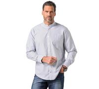 JP 1880 Camicia a Righe Colletto Alto MF Oxford 1/1, Nero, XXXXXXXXL Uomo