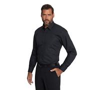 JP 1880 Camicia con Polsini risvoltati, Gemelli, Maniche Lunghe, Colletto ad Apertura Inglese, finissaggio Non-Stiro e vestibilità Moderna Nero 4XL 812020130-4XL