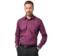 JP 1880 Camicia da Ufficio dalla vestibilità Comoda con Colletto Francese Viola Bacca 3XL 703633540-3XL