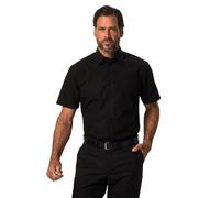 JP 1880 Camicia da Ufficio dalla vestibilità Moderna con Mezze Maniche e finissaggio Non-Stiro Nero 5XL 721326100-5XL