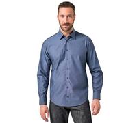 JP 1880 Camicia da Ufficio JP1880 dalla vestibilità Moderna con Puntini, Maniche Lunghe e Colletto ad Apertura Inglese, Disponibile Fino alla tg. 8XL Blue Jeans 6XL 846038721-6XL