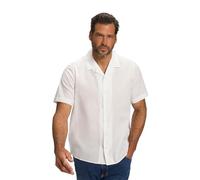 JP 1880 Camicia Misto Lino, Mezza Manica, Colletto a Cuba, vestibilità Moderna, Vaniglia, XXXXXL Uomo