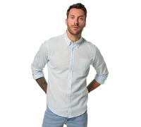 JP 1880 Camicia dalla vestibilità Moderna in Misto Lino con Maniche Lunghe e Colletto Button-Down Azzurro Ghiaccio XXL 782629720-XXL