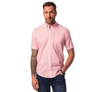 JP 1880 Camicia dalla vestibilità Moderna in Misto Lino con Mezze Maniche e Colletto Button-Down Rosa 4XL 782692502-4XL
