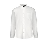 JP 1880 Camicia in Misto Lino dalla vestibilità Moderna con Colletto alla Coreana e Maniche Lunghe Bianco Neve XXL 790394200-XXL