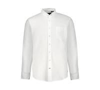 JP 1880 Camicia in Misto Lino dalla vestibilità Moderna con Colletto alla Coreana e Maniche Lunghe Bianco Neve L 790394200-L
