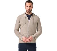 JP 1880 Cardigan con Cappuccio e Zip, Fino alla tg. 7XL Grigio Marrone 6XL 846110320-6XL