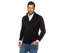 JP 1880 Cardigan, Stand-up Collar, Ribbed Trim Maglione, Blu Navy, 8XL Uomo