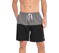 JP 1880 Costume da Bagno a Contrasto Pantaloncini, Nero, XXXXXXL Uomo