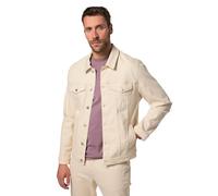 JP 1880 Giacca di Jeans JP Aware in Stile Trucker con Cotone Biologico Certificato dal GOTS Beige Chiaro 5XL 839551662-5XL