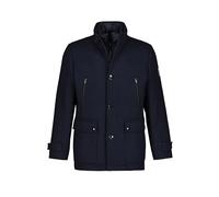 JP 1880 Giacca in Misto Lana, Idrorepellente, Inserto a Spina di Pesce, Colletto Alto, Blu Marino Scuro, XL Uomo