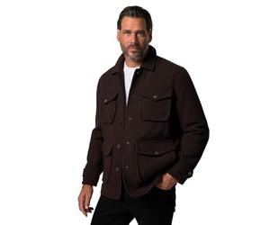 JP 1880 Giacca sahariana con Effetto Lana Marrone Scuro L 831628117-L