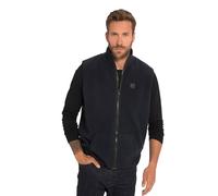 JP 1880 Gilet di pile con taglio speciale per l'addome, collo alto e tasca a marsupio, fino alla tg. 8XL blu scuro 5XL 820899130-5XL