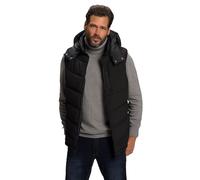 JP 1880 Gilet Trapuntato, Imbottitura Downtouch, Cappuccio, Nero, 4XL Uomo