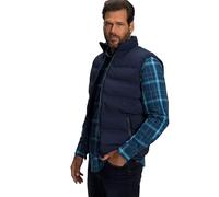JP 1880 Gilet trapuntato JP1880 per l'outdoor con colletto alto e zip, fino alla tg. 8XL blu scuro 6XL 808144130-6XL