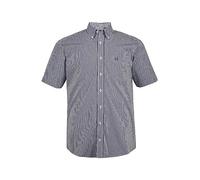 JP 1880 Halbarm-Hemd, Vichykaro Camicia 1/1, Schwarz, XXXXXXL Uomo
