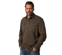 JP 1880 Hemd, Kent, MF, Cowboynähte, Pattentaschen, Sweat, 1/1 Camicia, Nocciola, XXL Uomo