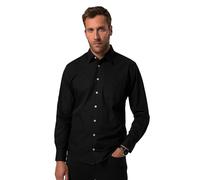 JP 1880 Camicia dalla vestibilità Moderna con Maniche Lunghe e Colletto ad Apertura Inglese, Disponibile Fino alla tg. 8XL e in Versione Tall Nero 4XL 823925100-4XL