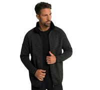 JP 1880 Giacca Jay-PI di maglia e pile Nero 6XL