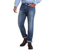 JP 1880 Jeans Super Elasticizzati, Cuciture a Contrasto, 5 Tasche, vestibilità Dritta Pantaloni, Denim Wash, 31 EU