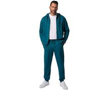 JP 1880 Jogginganzug, Homewear, 2-Teilig, Hoodiejacke und Hose, bis Gr. 8XL Felpa con Cappuccio, Blu Oceano, 4XL Uomo