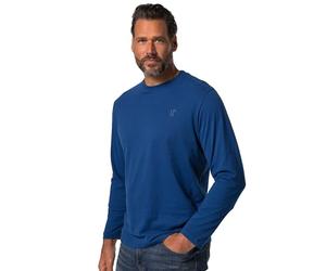 JP 1880 Langarmshirt, Basic, bis 8 XL T-Shirt, Blu Oltremare, 7XL Uomo