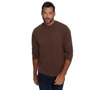 JP 1880 Langarmshirt Maglia a Maniche Lunghe, Espresso, XXXL Uomo