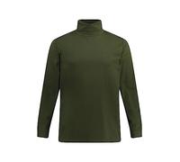 JP 1880 Maglia Basic JP1880 di Jersey con Maniche Lunghe e Collo da risvoltare Oliva 7XL 723303440-7XL