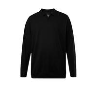 JP 1880 Maglia Polo Basic in piqué con Taglio Speciale per l'addome e Maniche Lunghe, Fino alla tg. 8XL Nero 7XL 827115100-7XL
